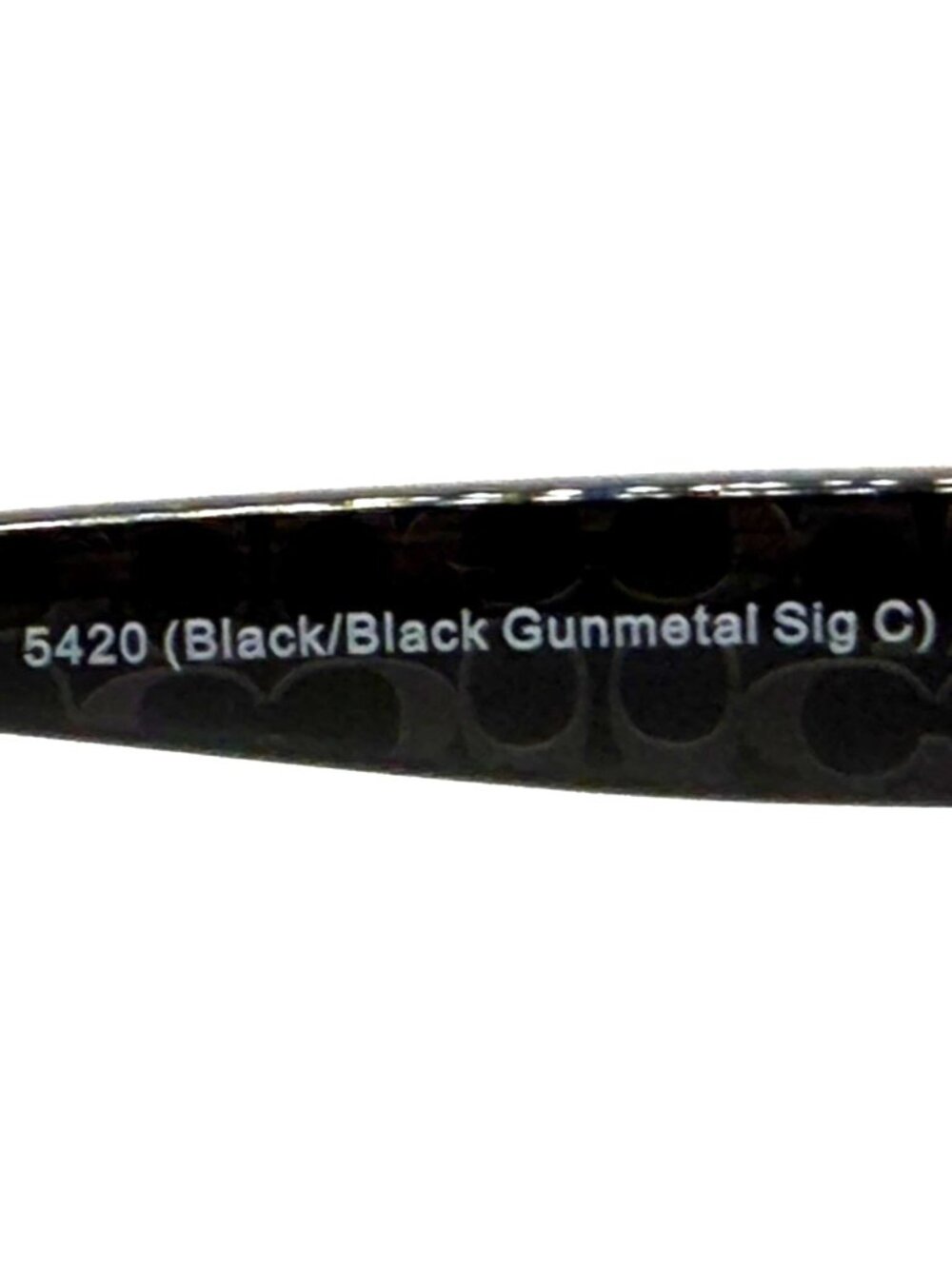 NEW COACH HC 6104 5420 Black/Black Gunmetal Sig C Women 50mm 16 140 - Picture 5 of 6